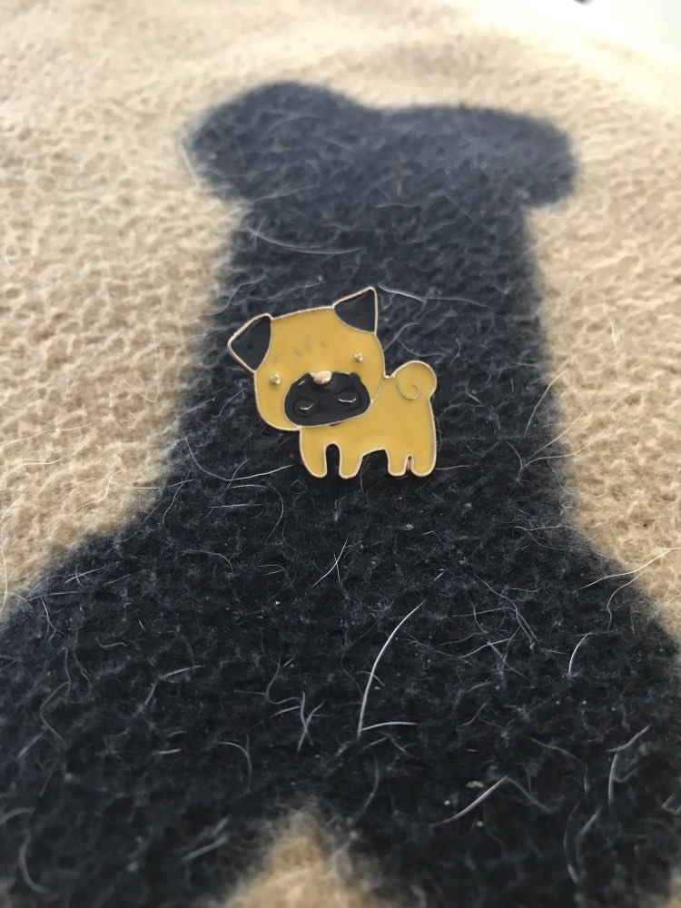 kawaiidogmetalenamelbroochpin