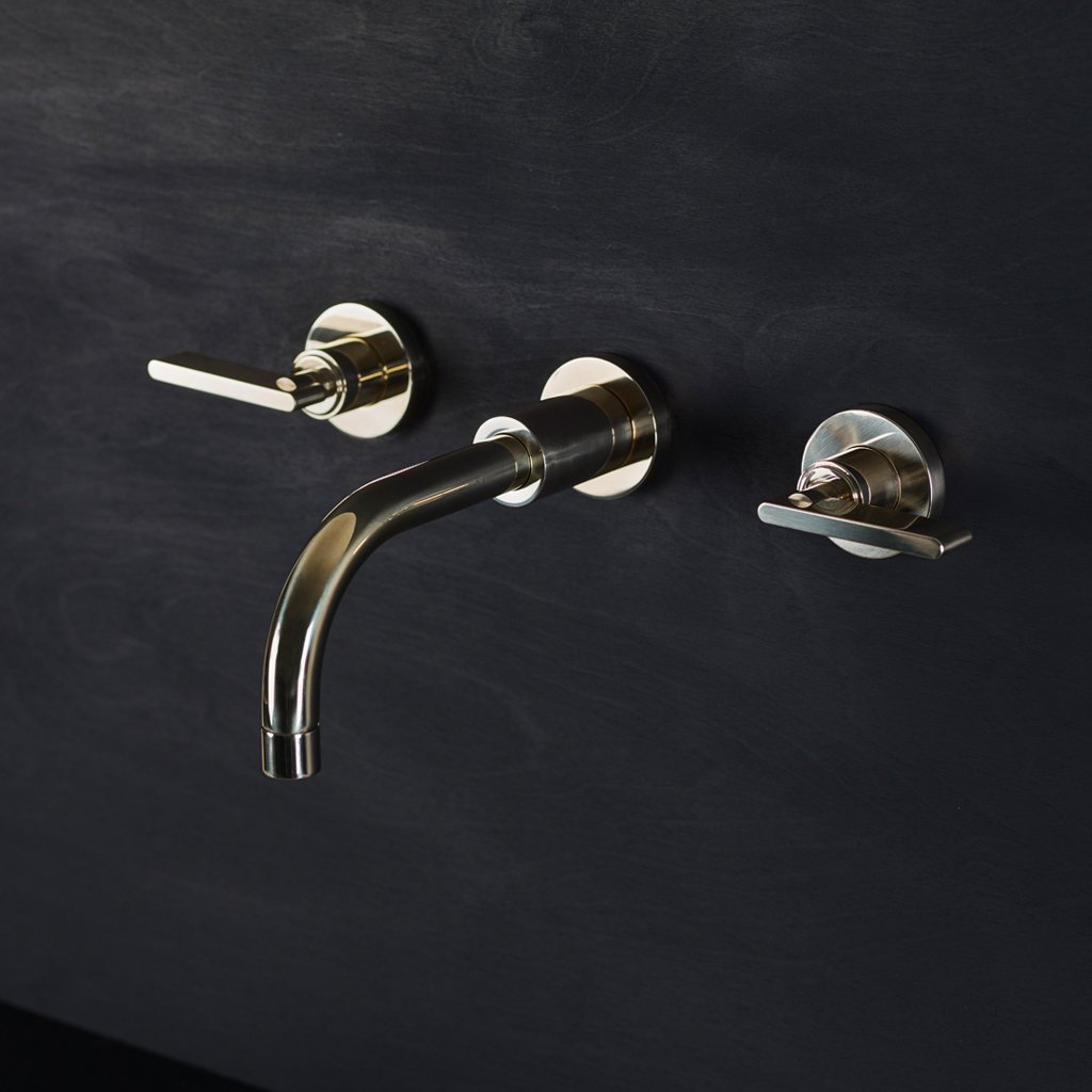 Wall Mounted Basin Taps with Lever Handles