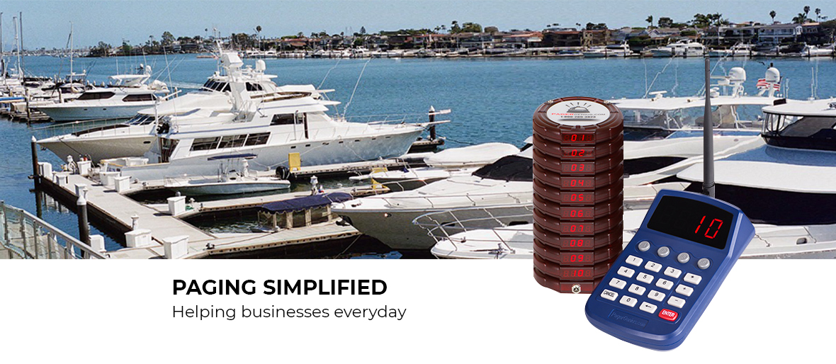 Yacht and Marine Dock Notification Pagers Yacht and Marine Dock Notification Pagers